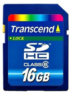 Transcend 16GB Class 6
