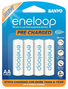 Eneloop 4 AA Batteries Eneloop 4 AA Batteries