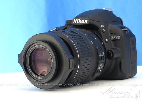 Nikon D3100 with Raynox DCR-250 - © Copyright Cameratips.com