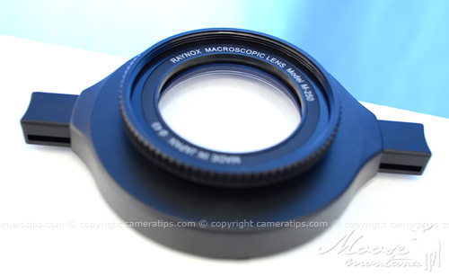 Raynox DCR-250 lens - © Copyright Cameratips.com