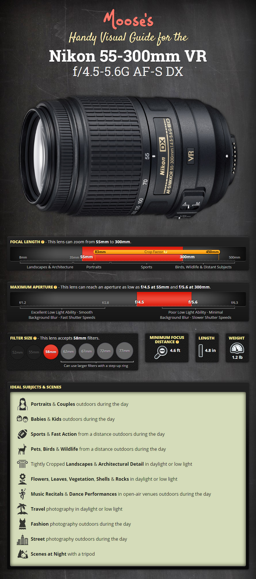 Moose's Visual Guide and Review for the Nikon 55-300mm VR