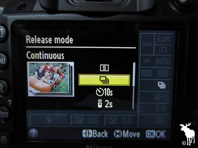 Nikon D3200 Continuous Release Mode