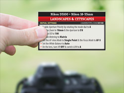 Nikon D5100 Landscape Cheat Sheet