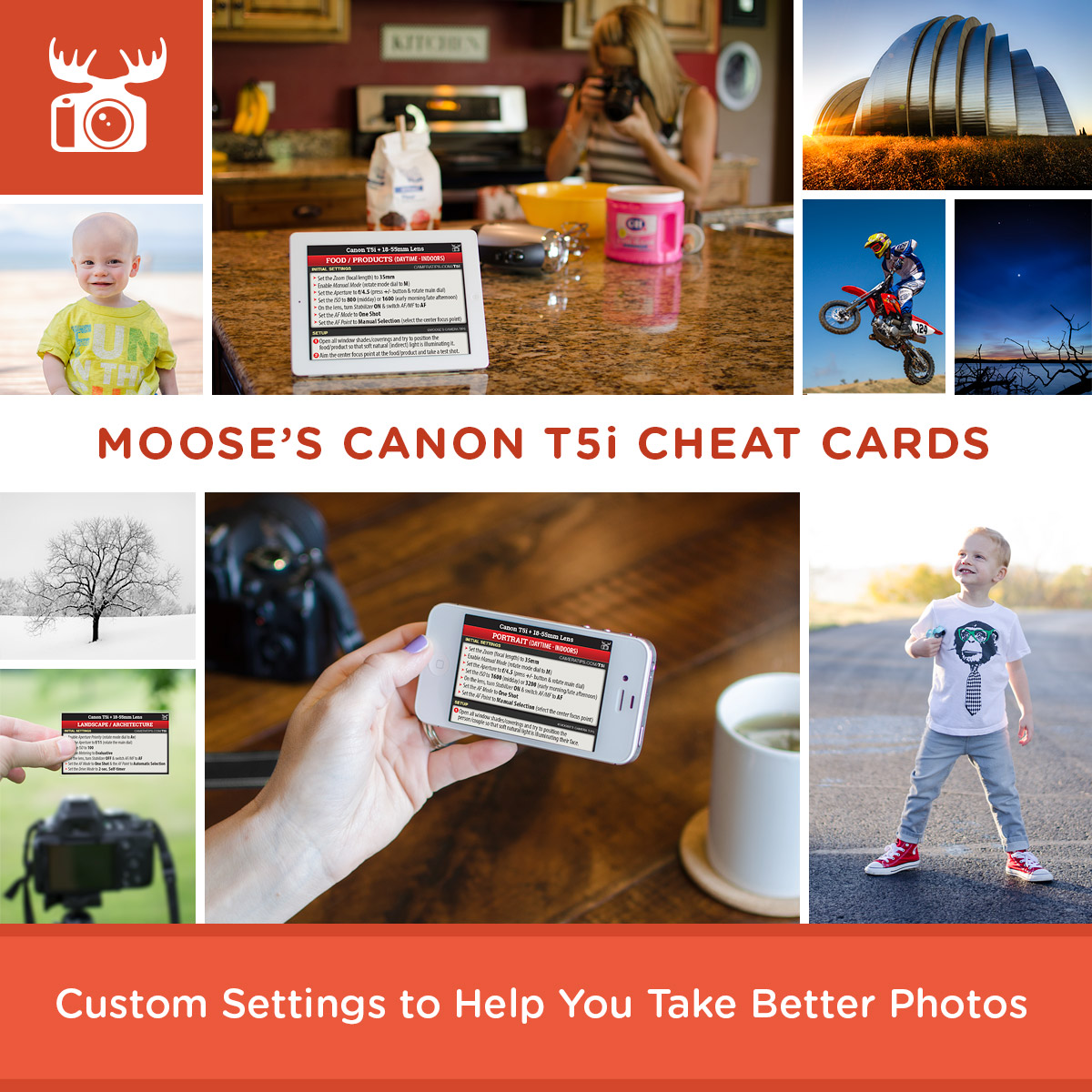 Canon EOS Rebel T5i / 700D Cheat Sheet Best Settings for